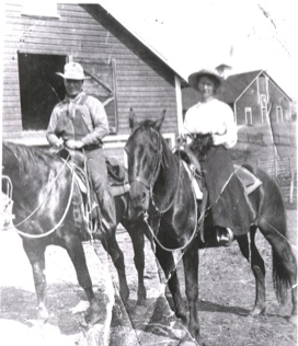 Gram Wood on horseback